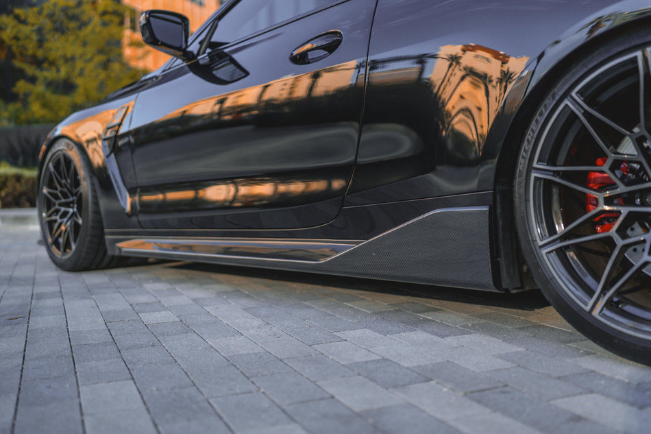 M Performance Style Pre Pregged Dry Carbon Side Skirts for BMW M3 G80 G81 2020+