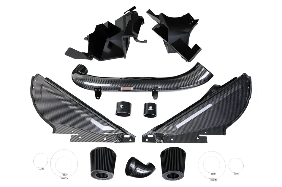 G8X M 3/4 (S58) Carbon Fibre cold air intake   (carbon fibre tube & Cover + aluminium base)