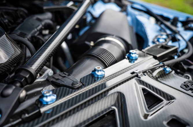 Titanium BMW G8X M2 M3 M4 Engine Dress Up Hardware Kit